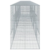 Gabion Basket with Cover 393.7"x39.4"x59.1" Galvanized Iron
