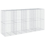 Gabion Basket with Cover 157.5"x39.4"x78.7" Galvanized Iron