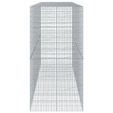 Gabion Basket with Cover 157.5"x39.4"x78.7" Galvanized Iron