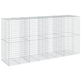 Gabion Basket with Cover 157.5"x39.4"x78.7" Galvanized Iron