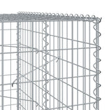 Gabion Basket with Cover 157.5"x39.4"x78.7" Galvanized Iron