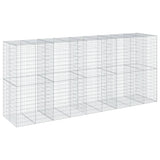 Gabion Basket with Cover 177.2"x39.4"x78.7" Galvanized Iron