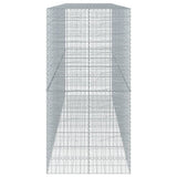 Gabion Basket with Cover 177.2"x39.4"x78.7" Galvanized Iron