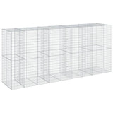 Gabion Basket with Cover 177.2"x39.4"x78.7" Galvanized Iron