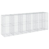Gabion Basket with Cover 216.5"x39.4"x78.7" Galvanized Iron
