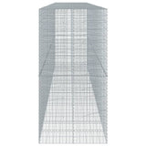 Gabion Basket with Cover 255.9"x39.4"x78.7" Galvanized Iron