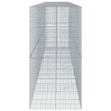 Gabion Basket with Cover 275.6"x39.4"x78.7" Galvanized Iron