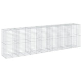 Gabion Basket with Cover 275.6"x39.4"x78.7" Galvanized Iron