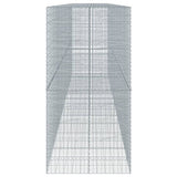 Gabion Basket with Cover 315"x39.4"x78.7" Galvanized Iron