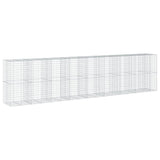 Gabion Basket with Cover 334.6"x39.4"x78.7" Galvanized Iron