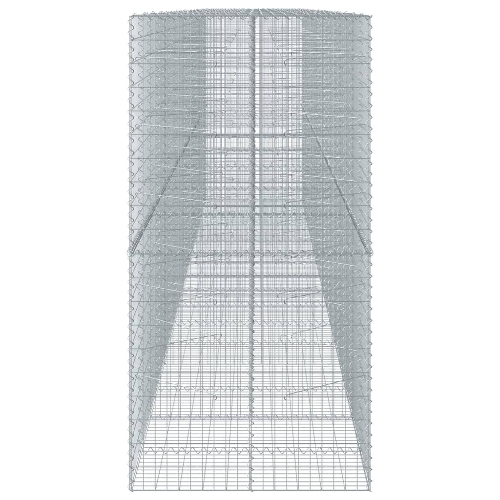 Gabion Basket with Cover 334.6"x39.4"x78.7" Galvanized Iron