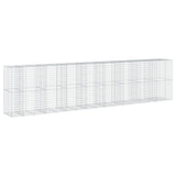 Gabion Basket with Cover 334.6"x39.4"x78.7" Galvanized Iron