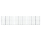 Gabion Basket with Cover 354.3"x39.4"x78.7" Galvanized Iron