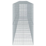 Gabion Basket with Cover 354.3"x39.4"x78.7" Galvanized Iron