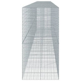 Gabion Basket with Cover 374"x39.4"x78.7" Galvanized Iron