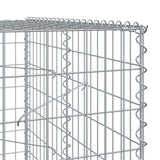 Gabion Basket with Cover 393.7"x39.4"x78.7" Galvanized Iron