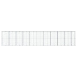 Gabion Basket with Cover 413.4"x39.4"x78.7" Galvanized Iron