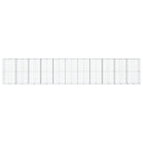 Gabion Basket with Cover 433.1"x39.4"x78.7" Galvanized Iron