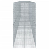 Gabion Basket with Cover 433.1"x39.4"x78.7" Galvanized Iron