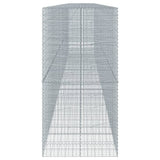 Gabion Basket with Cover 452.8"x39.4"x78.7" Galvanized Iron