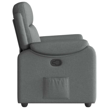 Recliner Chair Dark Grey Fabric