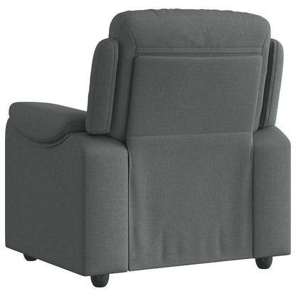 Recliner Chair Dark Grey Fabric