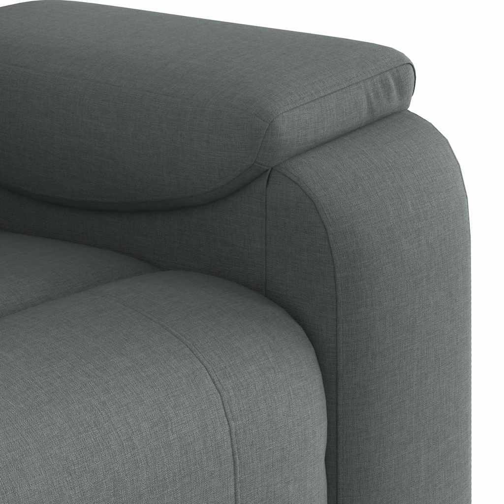 Recliner Chair Dark Grey Fabric