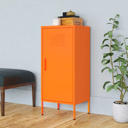 Storage Cabinet Orange 16.7"x13.8"x40" Steel