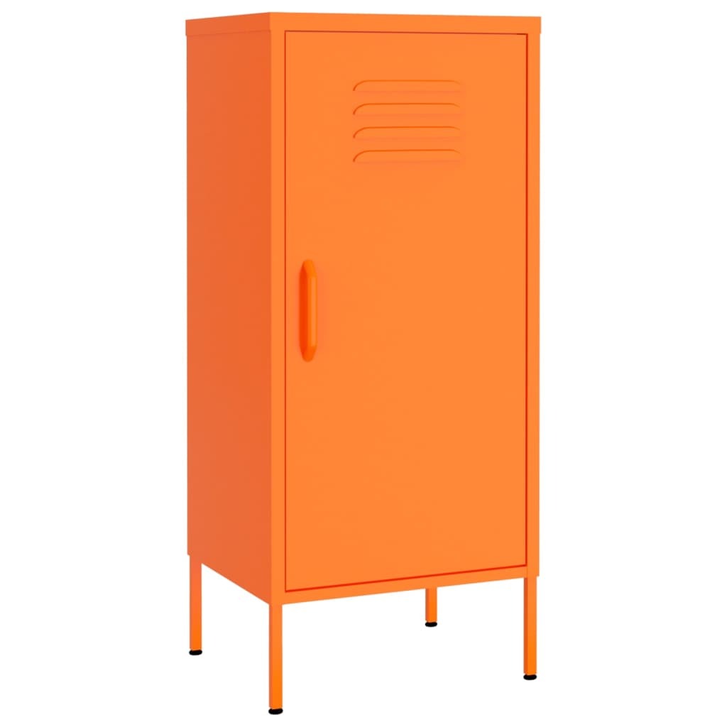 Storage Cabinet Orange 16.7"x13.8"x40" Steel