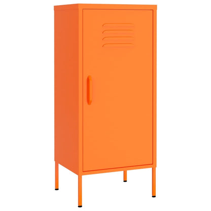 Storage Cabinet Orange 16.7"x13.8"x40" Steel