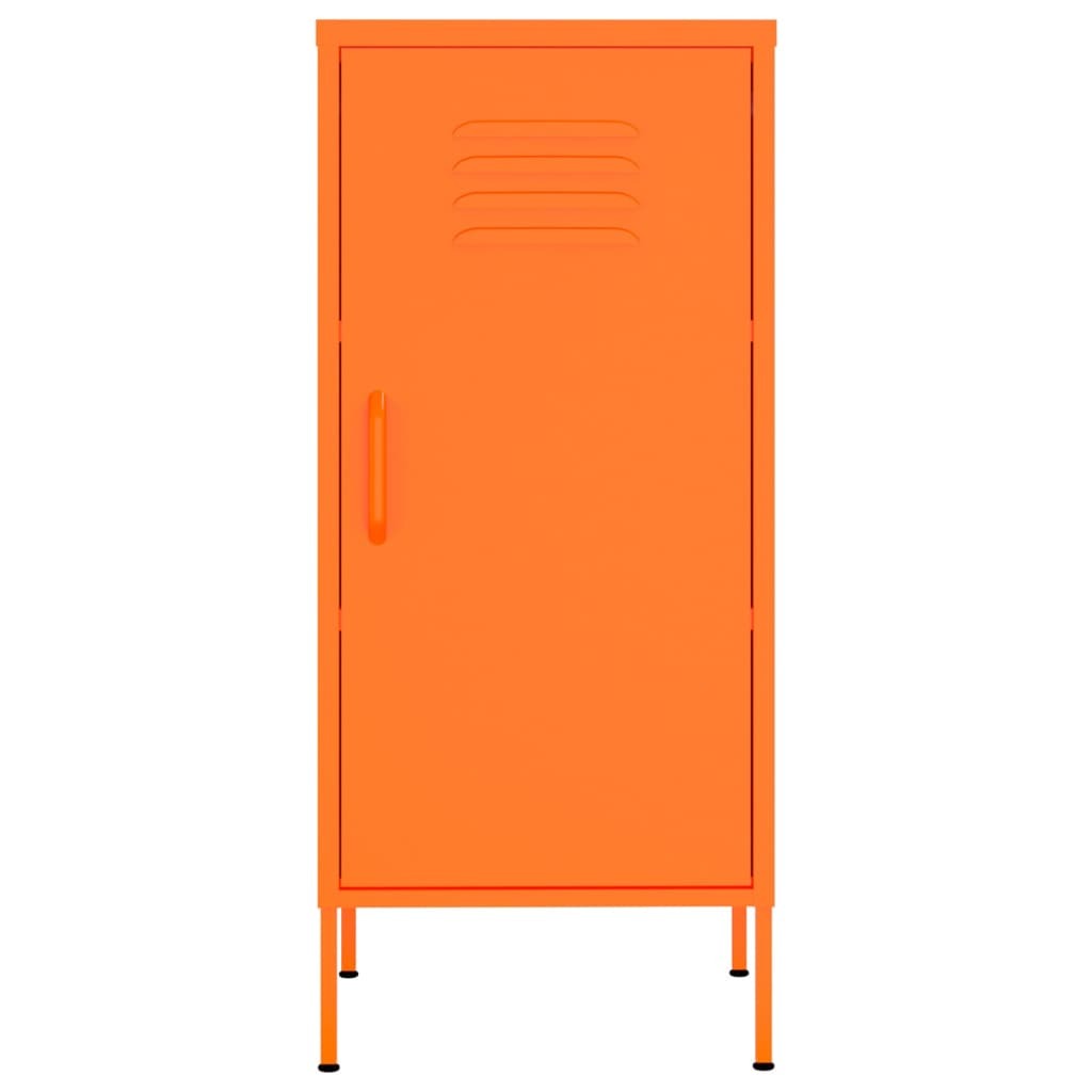 Storage Cabinet Orange 16.7"x13.8"x40" Steel