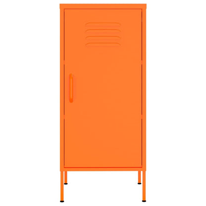 Storage Cabinet Orange 16.7"x13.8"x40" Steel