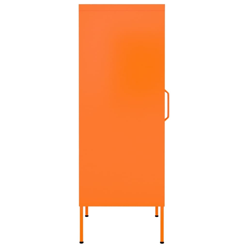 Storage Cabinet Orange 16.7"x13.8"x40" Steel