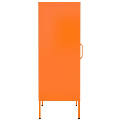 Storage Cabinet Orange 16.7"x13.8"x40" Steel