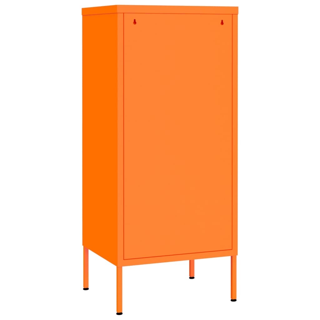 Storage Cabinet Orange 16.7"x13.8"x40" Steel