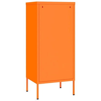 Storage Cabinet Orange 16.7"x13.8"x40" Steel