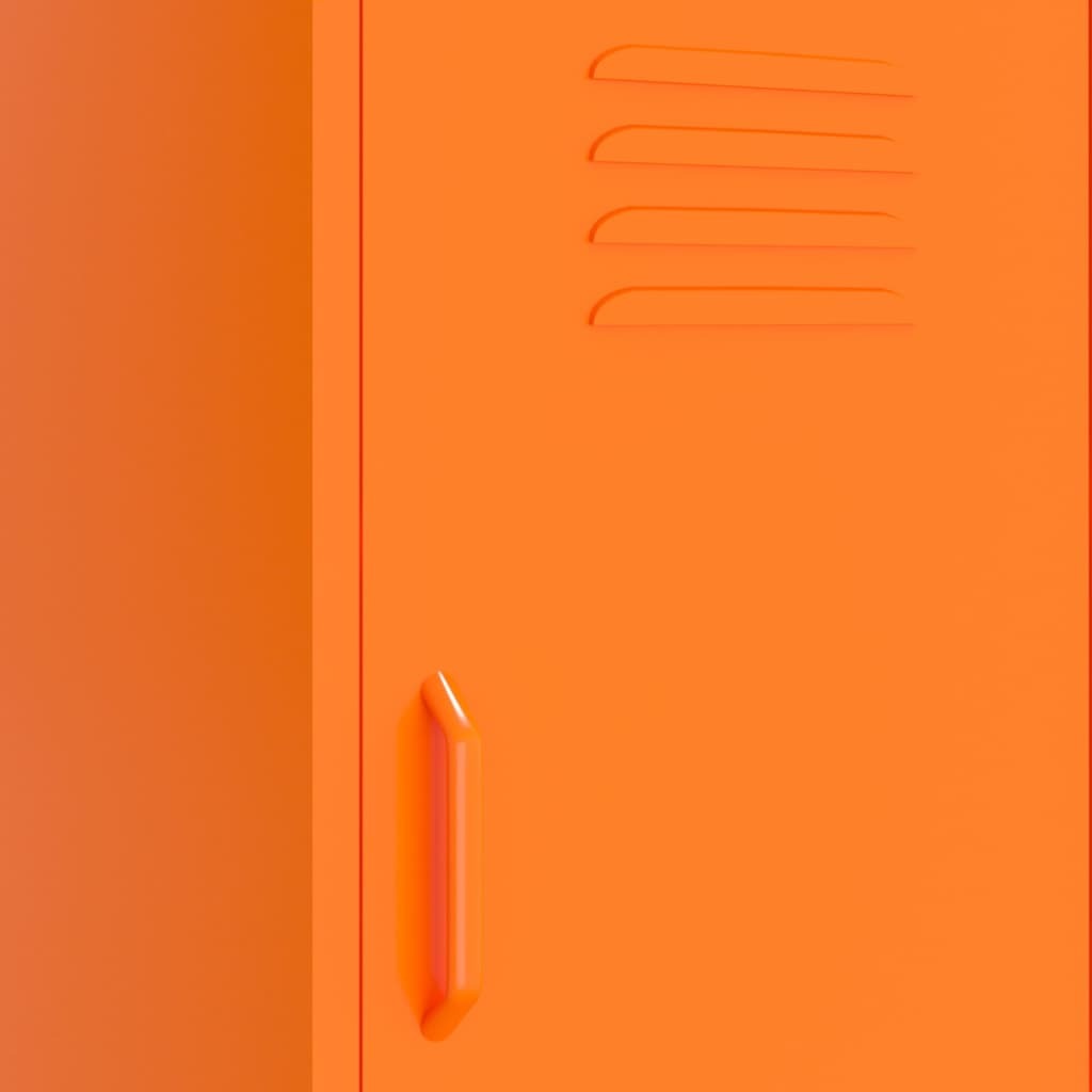 Storage Cabinet Orange 16.7"x13.8"x40" Steel
