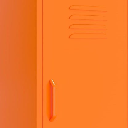 Storage Cabinet Orange 16.7"x13.8"x40" Steel