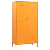 Wardrobe Mustard Yellow 35.4"x19.7"x70.9" Steel
