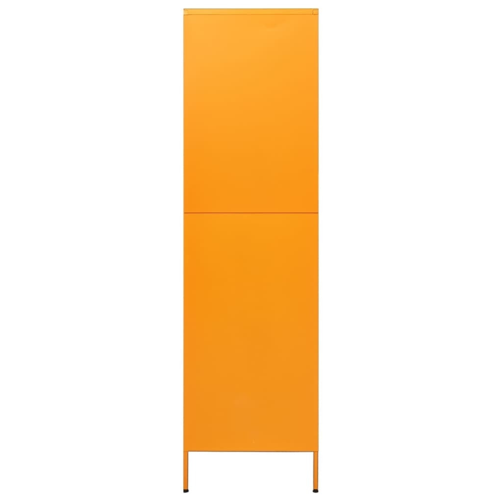 Wardrobe Mustard Yellow 35.4"x19.7"x70.9" Steel