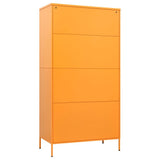Wardrobe Mustard Yellow 35.4"x19.7"x70.9" Steel