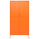 Wardrobe Orange 35.4"x19.7"x70.9" Steel