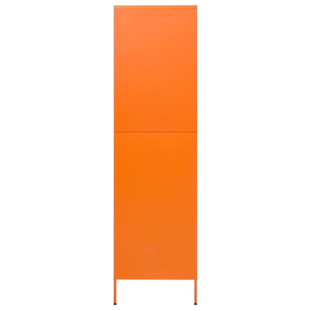 Wardrobe Orange 35.4"x19.7"x70.9" Steel