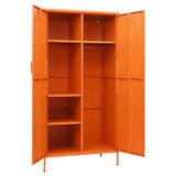Wardrobe Orange 35.4"x19.7"x70.9" Steel