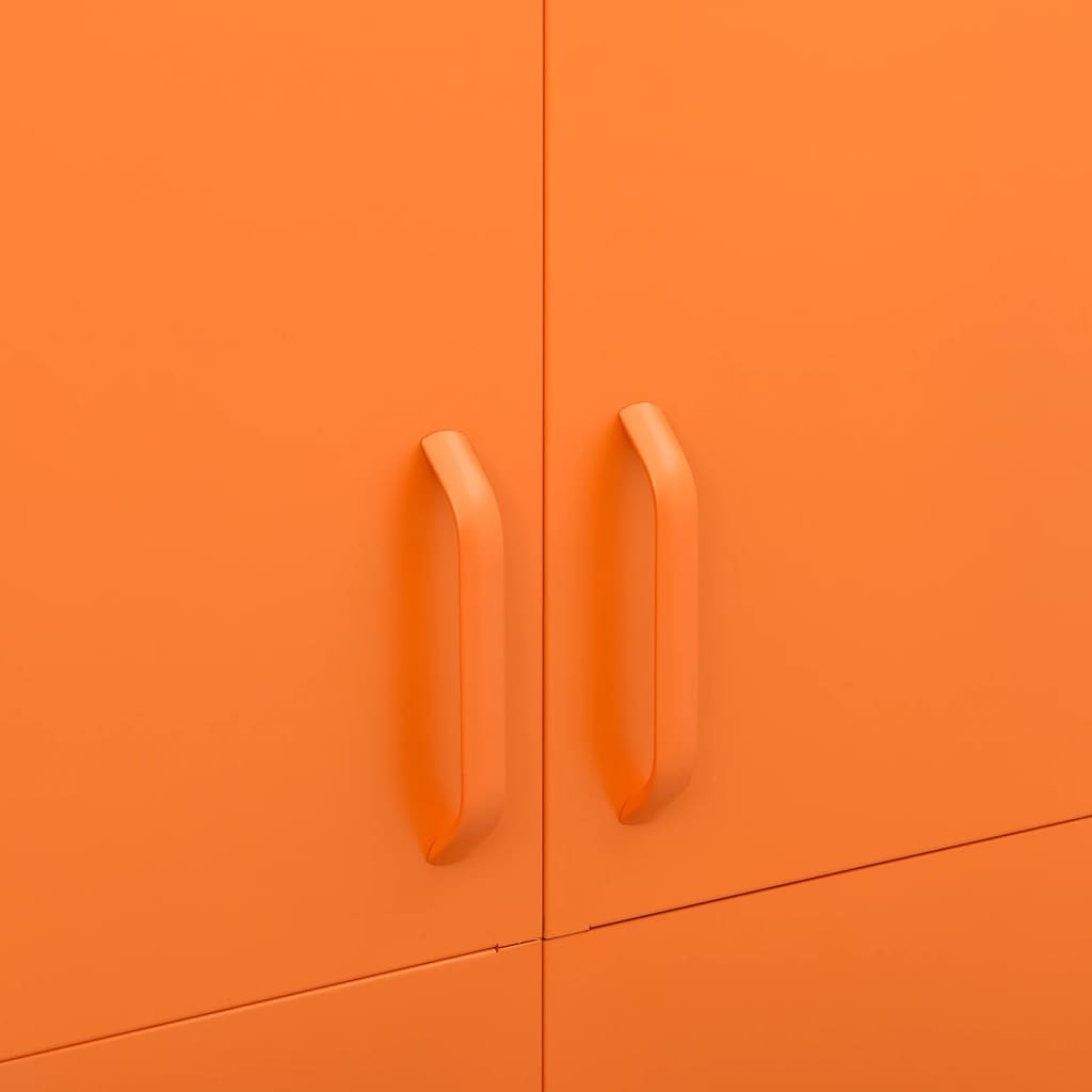 Wardrobe Orange 35.4"x19.7"x70.9" Steel