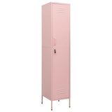 Locker Cabinet Pink 13.8"x18.1"x70.9" Steel