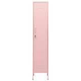 Locker Cabinet Pink 13.8"x18.1"x70.9" Steel