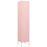 Locker Cabinet Pink 13.8"x18.1"x70.9" Steel