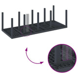Garden Dining Set 9 pcs Anthracite Polypropylene