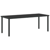 Garden Dining Set 7 pcs Black Poly Rattan